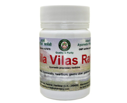 Lila Vilas Ras Adarsh Ayurvedic, 10 gramy ~ 50 tabletek