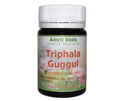 Triphala Guggul Amrit Veda, 90 tabletek