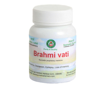 Brahmi vati Adarsh Ayurvedic, 40 gramy ~ 125 tabletek