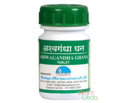 Ashwagandha ekstrakt Chaitanya Pharmacy (Ashwagandha ekstrakta Chaitanya Pharmacy), 60 tabletek