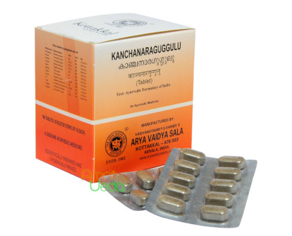 Kanchnar Guggul Kottakkal, 2x10 tabletek - 18 gramy