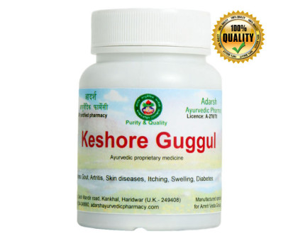 Kaishore Guggul (Keshore Guggul) Adarsh Ayurvedic, 40 gramy ~ 110 tabletek