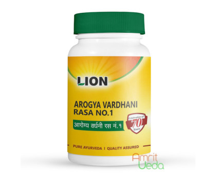 Arogyavardhini vati (Arogya Vardhani Rasa) Lion, 100 tabletek - 50 gramy