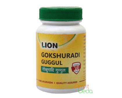 Gokshuradi Guggul Lion (Gokshuradi Gugul Lion), 100 tabletek