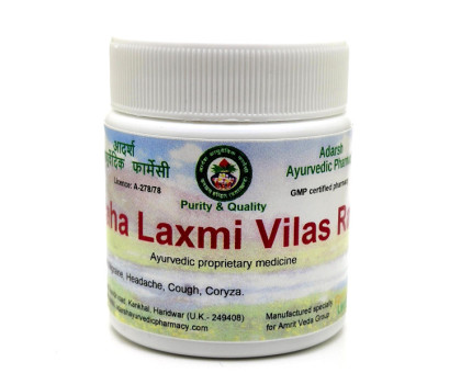 Maha Laxmi Vilas Ras Adarsh Ayurvedic, 40 gramy ~ 110 tabletek