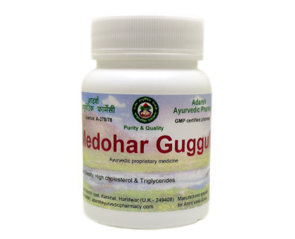 Medohar Guggul Adarsh Ayurvedic, 40 gramy ~ 100 tabletek