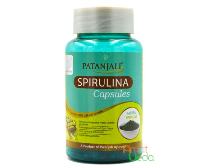 Spirulina Patanjali, 60 kapsułki