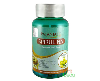 Spirulina with Amla Patanjali, 60 kapsułki