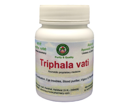 Triphala vati Adarsh Ayurvedic, 100 gramy ~ 200 tabletek