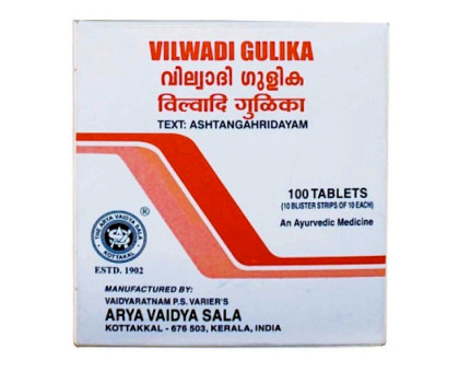 Vilwadi gulika Kottakkal, 100 tabletek