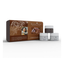 Mini Kit Chocolate Plus — Krem odżywczy Chocolate Nourishing Plus + Odświeżająca Maska Czekoladowa Plus + Peeling Coffee Bean Plus, 3x10 gramów
