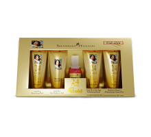 Kit Gold Skin Radiance Timeless Youth — Peeling, Żel, Krem, Maska, Tonik Professional Power, 4x10 gramów + 15 ml