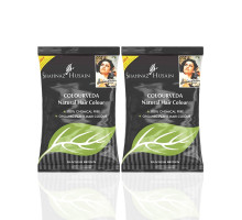 Farba do włosów Natural Colourveda Czarnobrązowa, 2x100 gramów