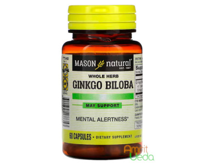 Ginkgo Biloba Mason Natural, 60 kapsułki