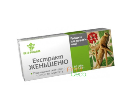 Ginseng ekstrakt Elit-Pharm, 80 tabletek