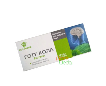 Gotu Kola (Brahmi) ekstrakt Elite-Pharm, 80 tabletek