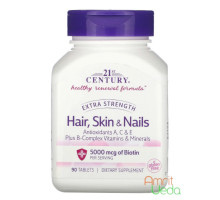 Hair, skin & nails Extra strength, 90 tabletek