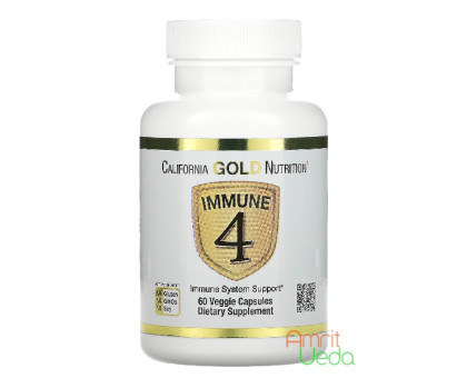 Immune 4 California Gold Nutrition, 60 kapsułki