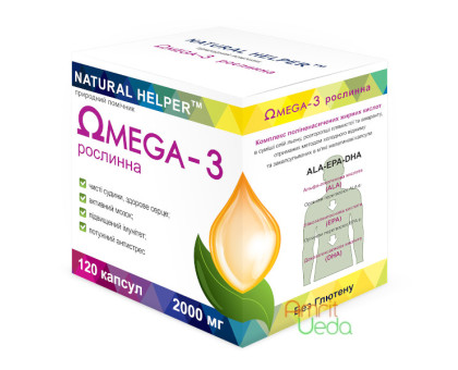 Omega 3 herbal Natural Helper, 120 kapsułki