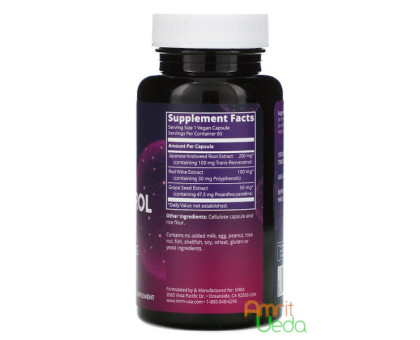 Resveratrol MRM Nutrition, 60 kapsułki