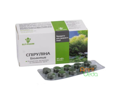 Spirulina Bioactive Elit-Pharm, 80 tabletek