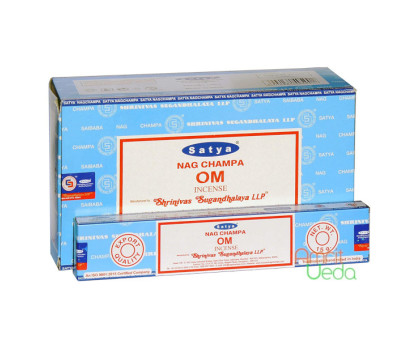 Incense sticks Satya Nag Champa OM Satya, 15 gramy