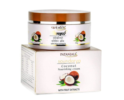 Cream nourishing coconut Soundarya Patanjali, 50 gramy