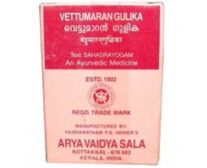 Vettumaran gulika Kottakkal, 100 tabletek