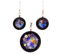 Pendant plus earrings